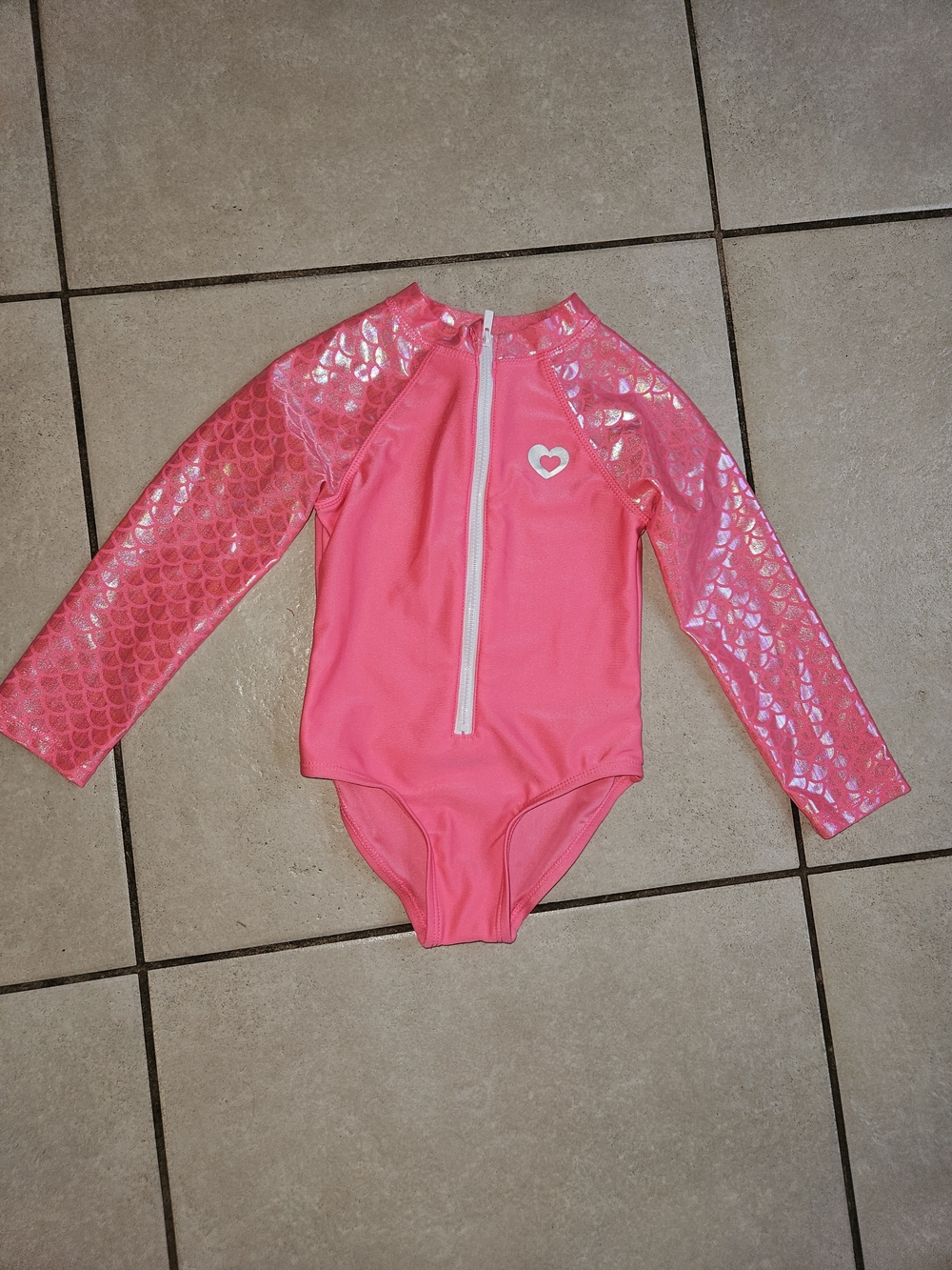 Floatimini Pink Long Sleeve One-Piece Swimsuit